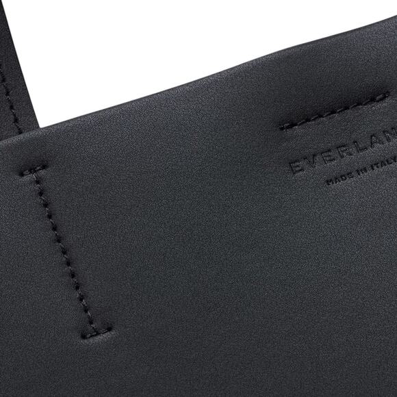 Everlane Black The Luxe 100% Italian Leather Large Tote Made In Italy - Picture 3 of 6